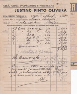 MY BOX 2 - PORTUGAL COMMERCIAL DOCUMENT  DOUBLE - PORTO - CHÁ - CAFÉ - COFFEE- 1938 - Portugal