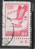 CHINA REPUBLIC REPUBBLICA DI CINA TAIWAN FORMOSA 1966 1967 FLYING GEESE 8$ USED USATO OBLITERE' - Used Stamps