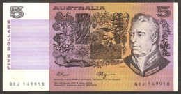 Australia 5 Dollars Fraser Higgins 1974 1991 AUNC - Government Bank Issues 1910