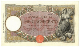 500 LIRE CAPRANESI MIETITRICE TESTINA DECRETO 13/10/1922 SPL - Regno D'Italia – Other