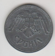 Serbia, 10 Dinara. Occupazione Tedesca 1943 In Zinco - Serbien