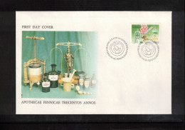 Finland 1989 300 Years Of Pharmacies In Finland FDC - Farmacia