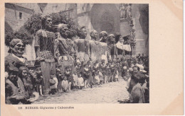 POSTAL DE BURGOS DE GIGANTES Y CABEZUDOS (HAUSER Y MENET) - Burgos