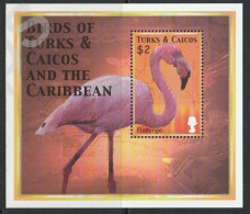 2002 Turks And Caicos Islands 1704/B212 Birds - Flamingo's