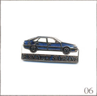 Pin's Automobile - Renault / Modèle “Safrane“ - Carrosserie Bleue Marine. Est. Trans Personnels. EGF. T954-06 - Renault