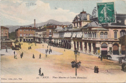 33177# SEMEUSE CARTE POSTALE NICE ALPES MARITIMES Obl MONTE CARLO PRINCIPAUTE DE MONACO 1911 - Lettres & Documents