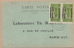 33191# GRAND LIBAN CARTE POSTALE LABORATOIRE MAZURE GLUTEOKINA Obl BEYROUTH 1928 - Covers & Documents
