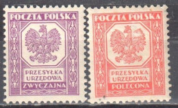 Poland 1933 Official Stamps - Mi.17-18 - MNH(**) - Dienstmarken