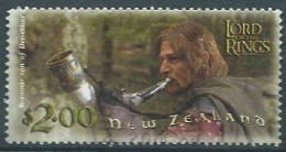 NEUSEELAND NOUVELLE ZÉLANDE NEW ZEALAND 2001 LORD OF THE RINGS BOROMIR SEAN BEAN USED MI 1960 SN 1755YT 1888 SG 2463 - Usati