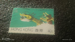 HONG KONG-1970-80-              40C        USED - Gebruikt