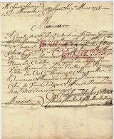 1775 LYON M.p. DE LYON Claude Charles & Fils Morel Nodet TRANSPORT ROULAGE Pour Louis Lejeans Négociant Marseille V.HIST - ... - 1799