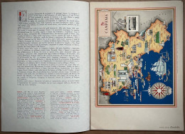 IMAGO ITALIAE  FARMITALIA CAMPANIA TAVOLA V DE AGOSTINI  N. 5 APRILE 1950 - Mapas Geográficas