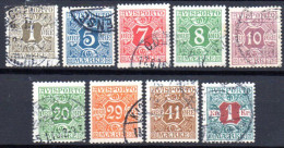 Danemark: Yvert N° Taxe 11/20; Sauf Le 18,  Cote 55€ - Port Dû (Taxe)