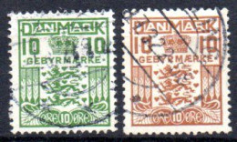 Danemark: Yvert N° Taxe 20/21;  Cote 4.50€ - Port Dû (Taxe)