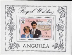 Anguilla 1981 Royal Wedding Souvenir Sheet Unmounted Mint. - Anguilla (1968-...)