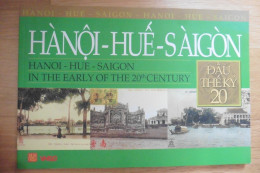 Hanoi Huê Saigon In The Early Of The 20th Century Photos & Postcards - Livre De Cartes Postales Anciennes Indochine - Azië