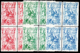 Bulgaria 1902 Battle Of Shipka Pass Blocks Of 4 Unmounted Mint. - Unused Stamps