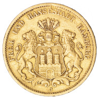 Allemagne-Ville Libre DHambourg 20-Mark 1878 Hambourg - 5, 10 & 20 Mark Goud