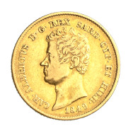 Italie - Royaume De Sardaigne 20 Lire Charles Albert 1849 Gênes - Piemonte-Sardinië- Italiaanse Savoie