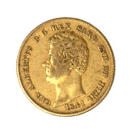 Italie - Royaume De Sardaigne 20 Lire Charles Albert 1841 Gênes - Piamonte-Sardaigne-Savoie Italiana