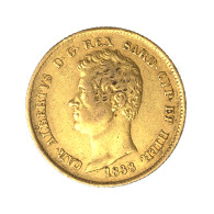 Italie - Royaume De Sardaigne 20 Lire Charles Albert 1838 Gênes - Italian Piedmont-Sardinia-Savoie