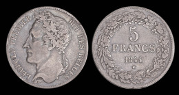 Belgium Leopold I 5 Frank 1844-pos A - 5 Francs