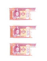 MONGOLIA P-55a > 3x 20 TOGROG ND1993, SERIE AA, CONSEQUTIVE SERIAL NUMBERS, ALL UNC - Mongolie