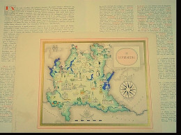 IMAGO ITALIAE FARMITALIA LOMBARDIA TAVOLA X  DE AGOSTINI  N. 10 SETTEMBRE 1950 - Mapas Geográficas