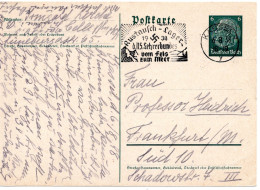 58689 - Deutsches Reich - 1938 - 6Pfg Hindenburg GAKte KASSEL - AUSTAUSCH-LAGER 1938 D. NS-LEHRERBUNDES ... -> Frankfurt - Lettres & Documents