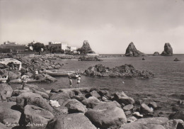 ACI TREZZA - ACI CASTELLO - DINTORNI DI ACIREALE E CATANIA - SCOGLIERE E FARAGLIONI - 1956 - Acireale