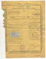 Caisse Des DEPOTS Et CONSIGNATIONS, CIVRAY, Vienne, Récépissé, 1906, 2 Scans, Timbré, USSON, Frais Fr 1.65e - Unclassified