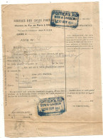 Service Des Colis Postaux, Chemin De Fer De Paris à Orléans, Bon à Livrer, Poitiers P.O, Vienne, 1931, Frais Fr 1.75e - Ohne Zuordnung