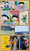 10 Different Phonecards For Collection (including CTBC Telecom Themes) - Lots - Collections