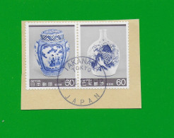 JAPAN 1985 Gestempelt°Used / Bedarf (auf Papier) MiNr. 1677-1678 KUNSTHANDWERK #  PORZELLAN - Porzellan