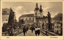 CPA Kłodzko Glatz Schlesien, Minoritenkirche - Schlesien