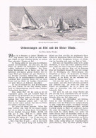 A102 1393 Zeno Diemer Kiel Kieler Woche Segelregatta Artikel / Bilder 1906 - Otros & Sin Clasificación