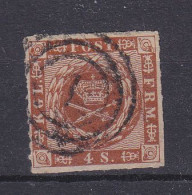 Danemark - Yvert 10 Oblitéré - 4 Marges - Valeur 22,50 Euros - Used Stamps