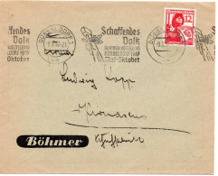58739 - Deutsches Reich - 1937 - 12Pfg Luftschutz EF A Bf DUESSELDORF - SCHAFFENDES VOLK ... -> Pirmasens - Lettres & Documents