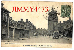 CPA - WORMHOUT (Nord) - La Citadelle Et La Tour En 1924 ( Rue Bien Animée ) N° 3 - Edit. DECOONINCK ARTHUR - Wormhout