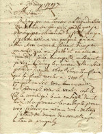1797 LETTRE COMPLETE ET SIGNEE Adressée Au  Citoyen Carré  Forges Du Vaublanc  Sans Marque Postale V.SCANS - Historical Documents