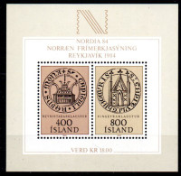 Islande: Yvert N° BF 4**; MNH ; Cote 7€ - Hojas Y Bloques