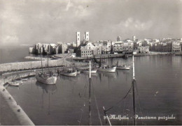 MOLFETTA - BARI - PANORAMA PARZIALE DEL PORTO CON PESCHERECCI - CATTEDRALE - 1955 - Molfetta