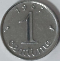 France - 1 Centime, 1967, KM# 928 (#2488) - 1 Centime