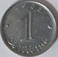 France - 1 Centime, 1968, KM# 928 (#2489) - 1 Centime