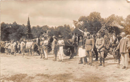 56-COETQUIDAN- CARTE-PHOTO - CARTE MILITAIRE FÊTE - Guer Coetquidan