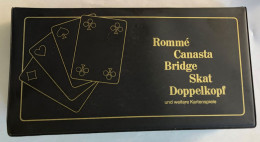 Coffret De 3 Jeux De Cartes Rommé Canasta Bridge Skat Doppelkopf - Kartenspiele - Berliner Spielkarten - 54 Cartas