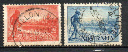 Col33 Australia Australie 1934 N° 94 & 95 Oblitéré Cote : 10,00€ - Oblitérés