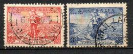 Col33 Australia Australie 1936 N° 105 & 106 Oblitéré Cote : 6,50€ - Used Stamps