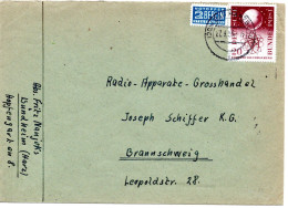 58861 - Bund - 1956 - 20Pfg Forschung EF A Bf BAD HARZBURG -> Braunschweig - Briefe U. Dokumente