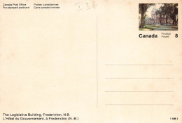 ENTIER POSTAL - The LEGISLATIVE BUILDING FREDERICTON (N.B.) - 1953-.... Regno Di Elizabeth II